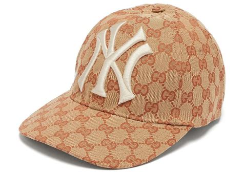 ny yankees hat gucci|Gucci gg supreme hat.